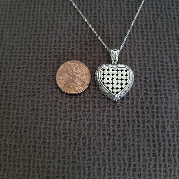 willowbird🪶 Silver🤍 Dotted Heart❤ Pendant Necklace - NWT - Picture 10 of 16